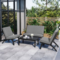 Acacia Solid Wood 4-Piece Outdoor Sofa A677024
