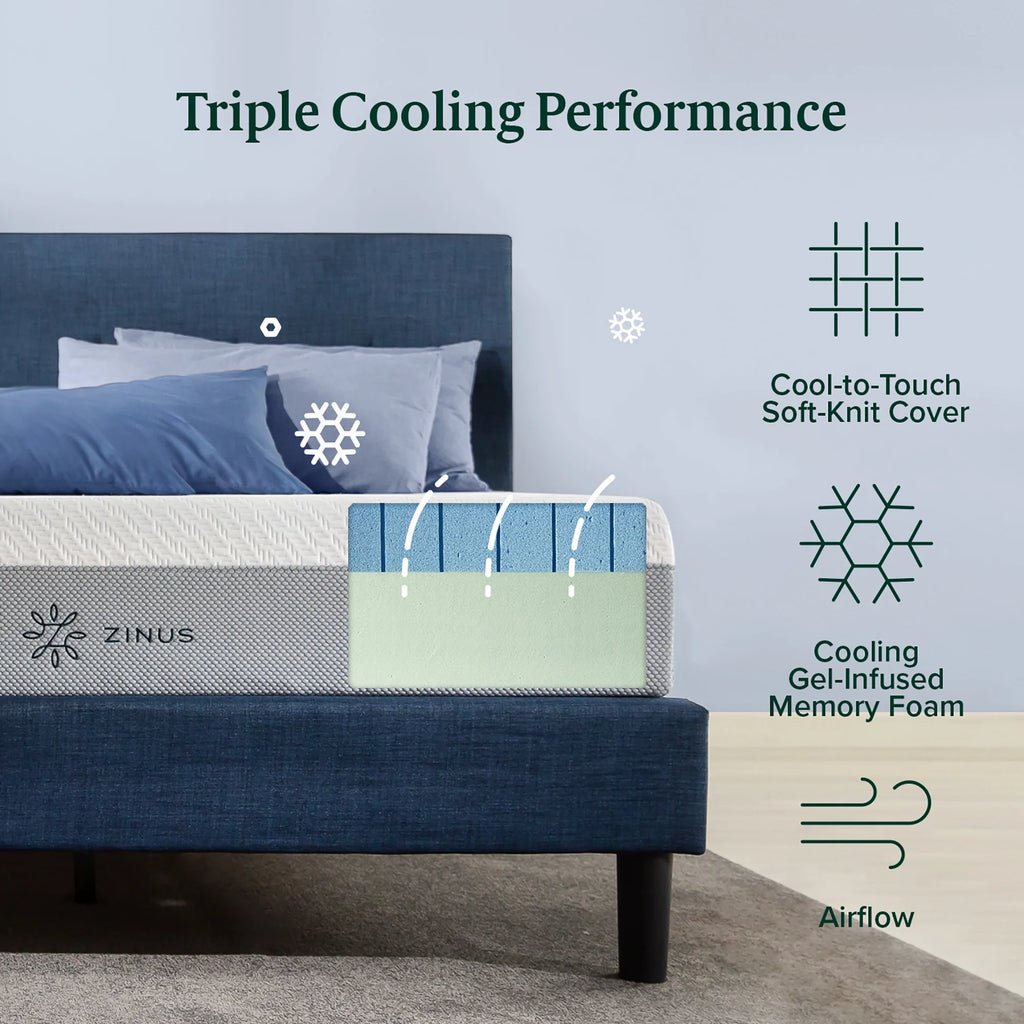 Queen Cooling Gel Memory Foam Mattress G49258