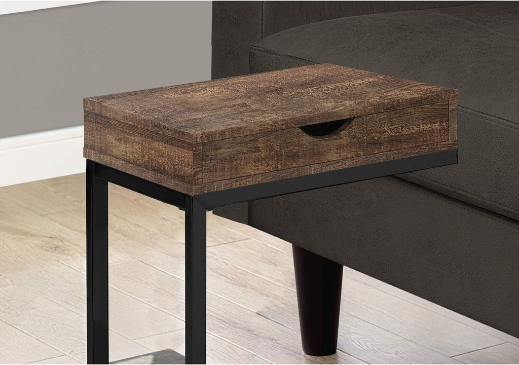 Brown Wood-Look Drawer Accent Table P60929