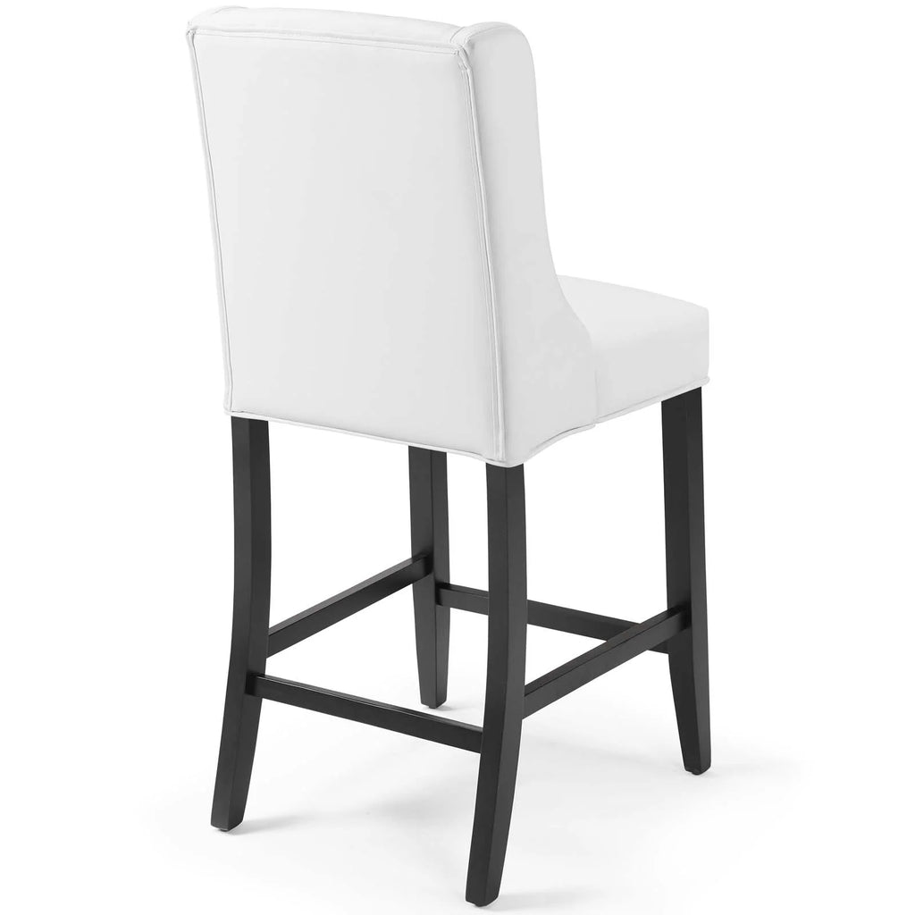 White Faux Leather Counter Stool A1372