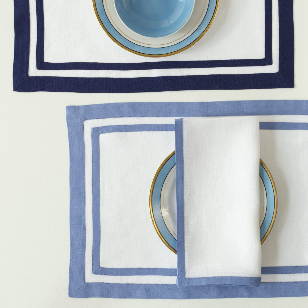 Satin Stitch Napkins, Set of 4, Grey L9492