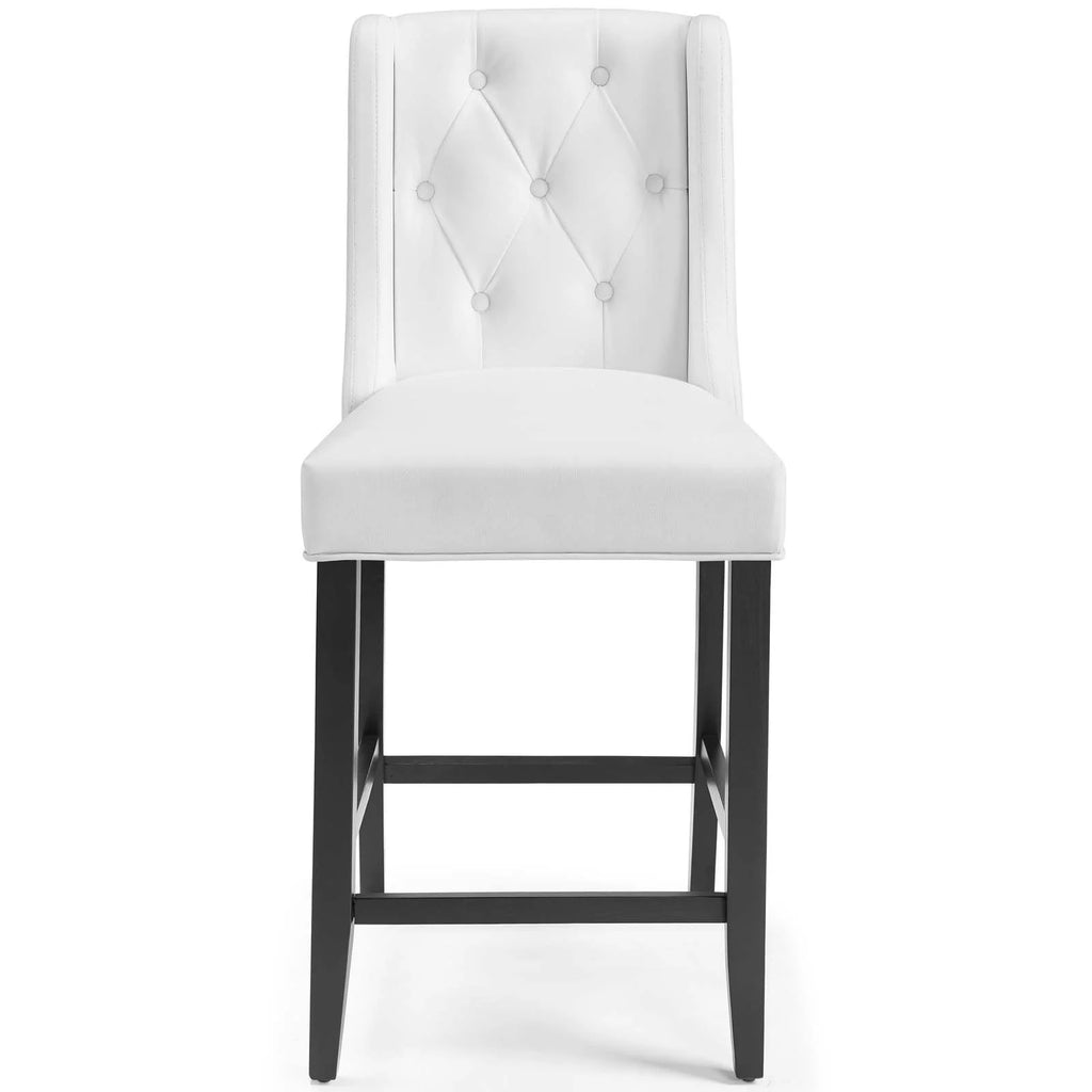 White Faux Leather Counter Stool A1372