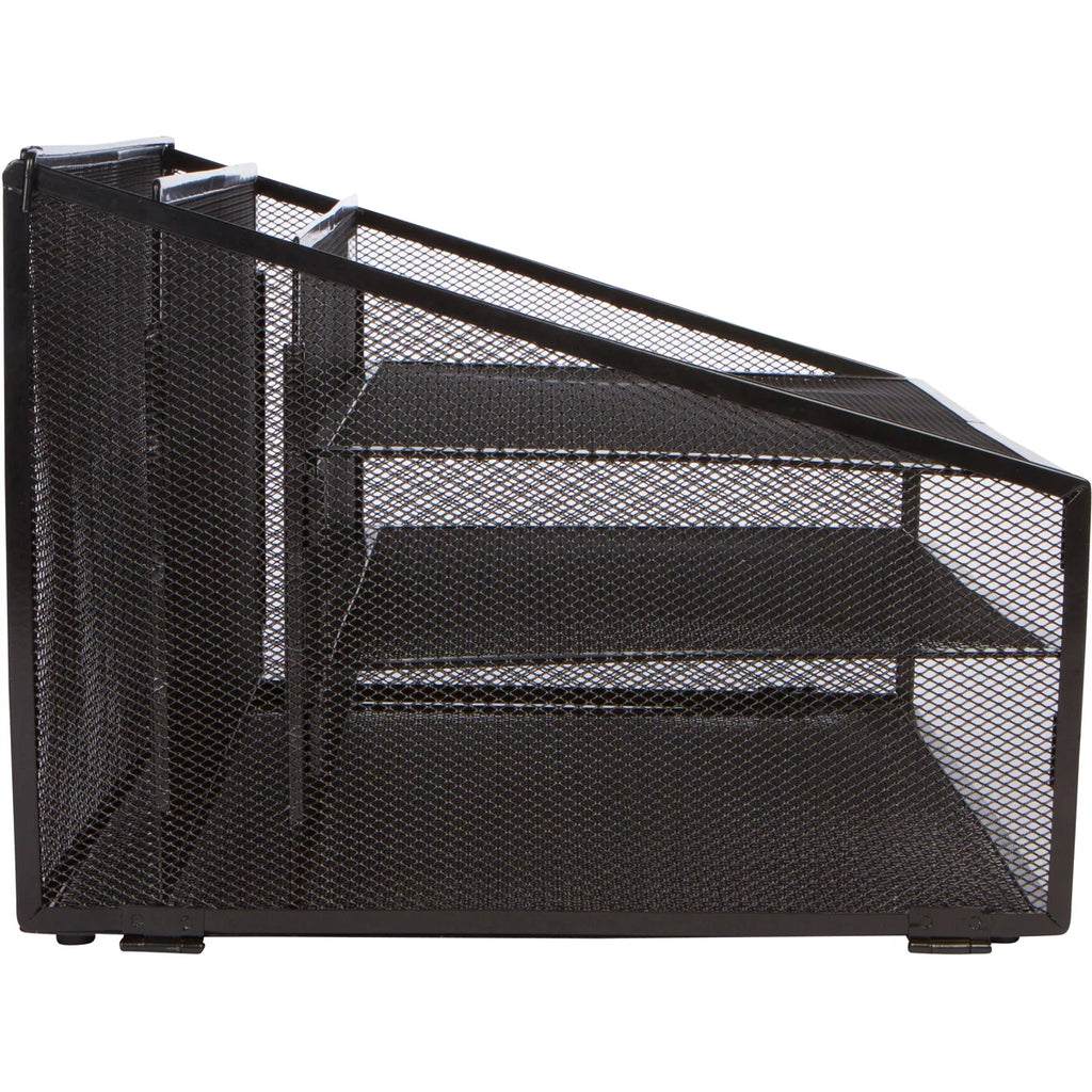 Metal Mesh Office Desk Organizer with 3 Paper Trays L7350