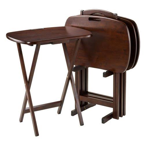 5 Piece TV Tables with Handle Z215