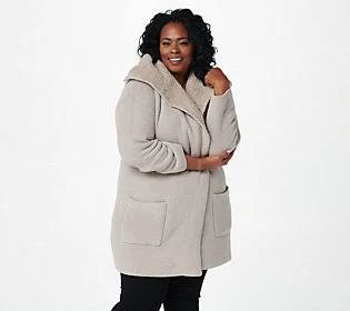Riverstone Shearling Drape Car Coat M995549