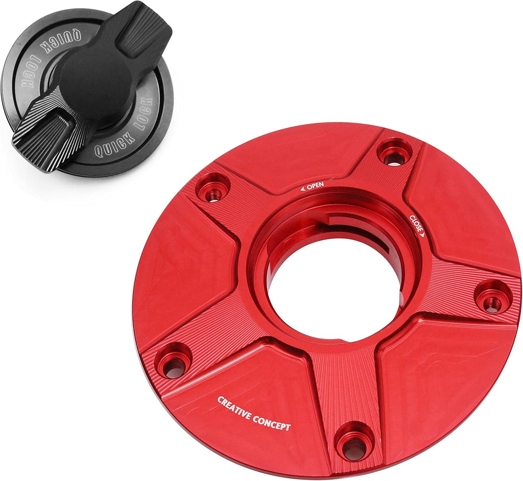 Gold CNC 1/4 Quick Lock Fuel Cap Pack of 2 U77898