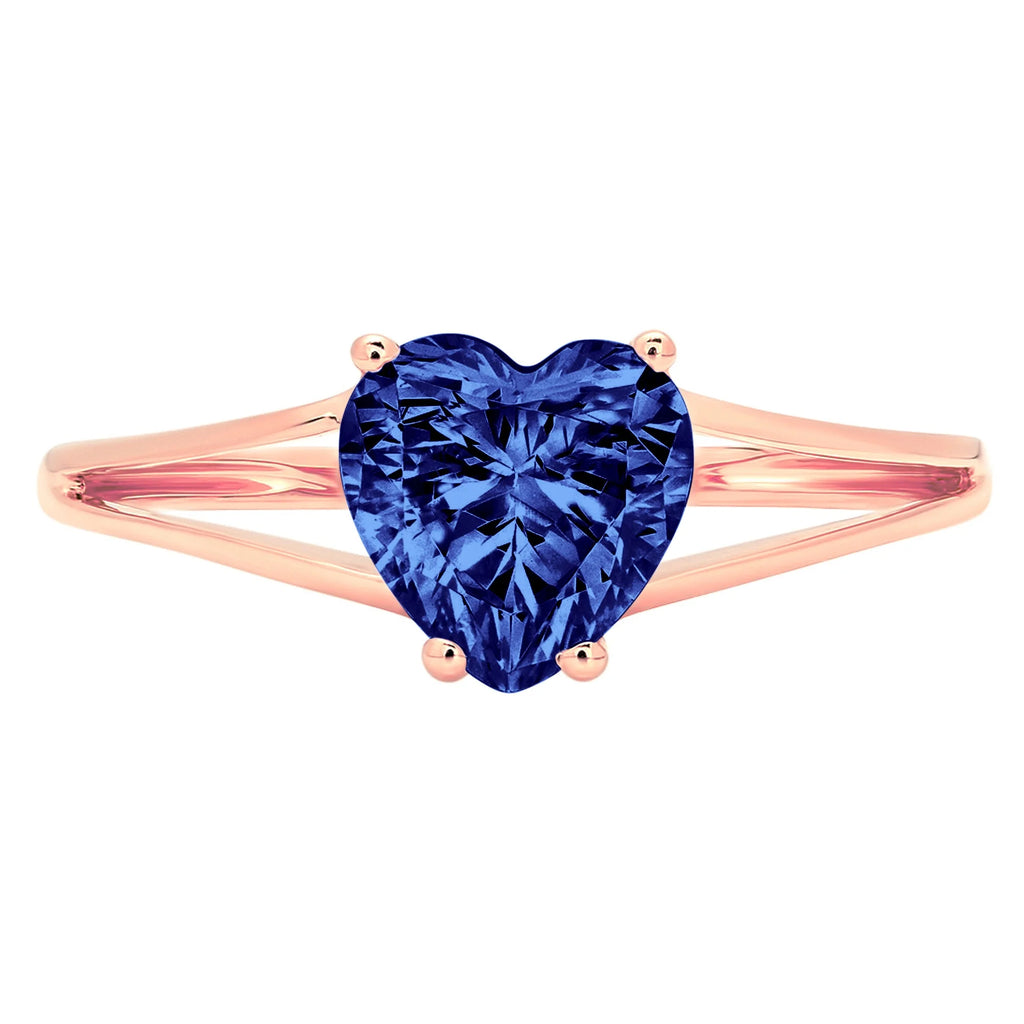 18K Rose Gold Solitaire Ring S25916