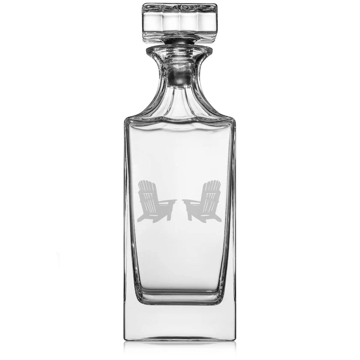 30 oz Glass Whiskey Decanter with Glass Stopper D3896