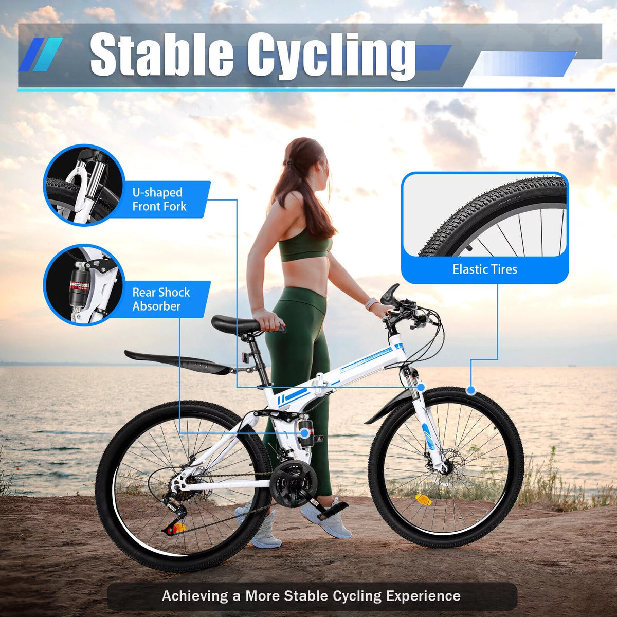 26 21-Speed Folding Mountain Bike W501