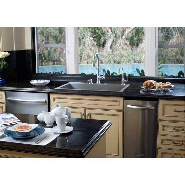 Satin Nickel Pull-Down Kitchen Faucet H657239