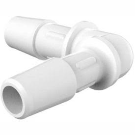 3/8x22 x 1/4x22 Barbed Reduction Elbow, White Nylon Q15570