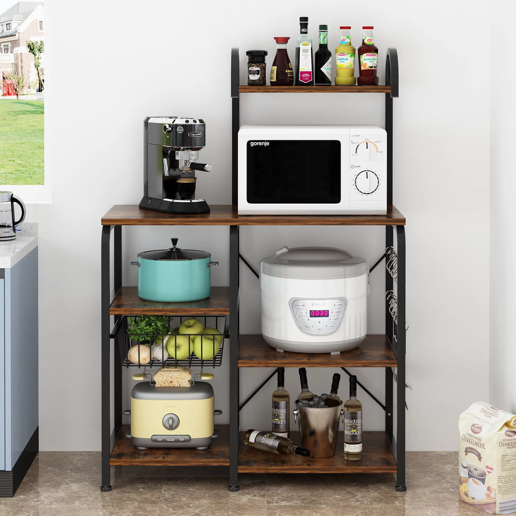 5-Tier Kitchen Bakers Rack with Storage Shelves P48816