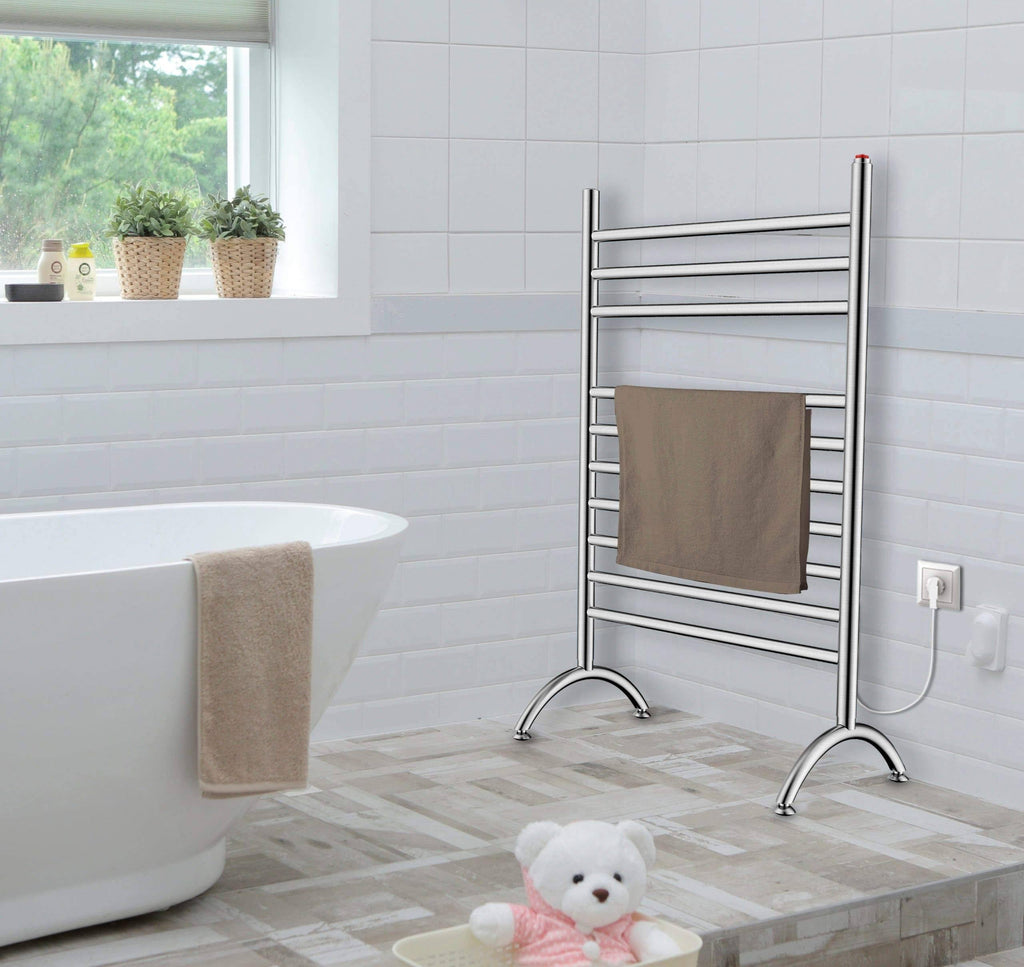 Brushed Nickel Freestanding Towel Warmer F973157