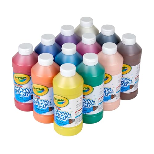 Washable Paint 12ct 16 Oz Nontoxic I170117