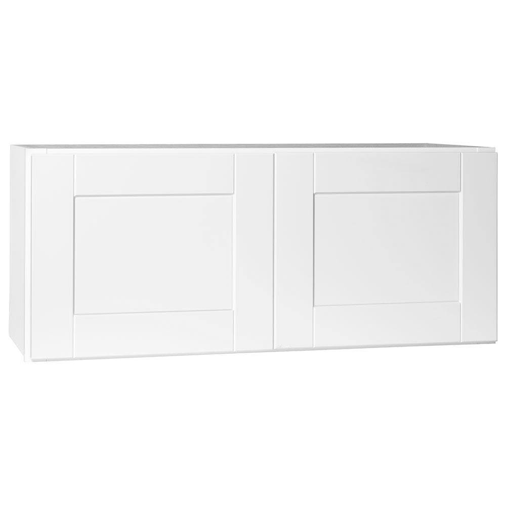 Satin White Above Refrigerator Wall Kitchen Cabinet X832