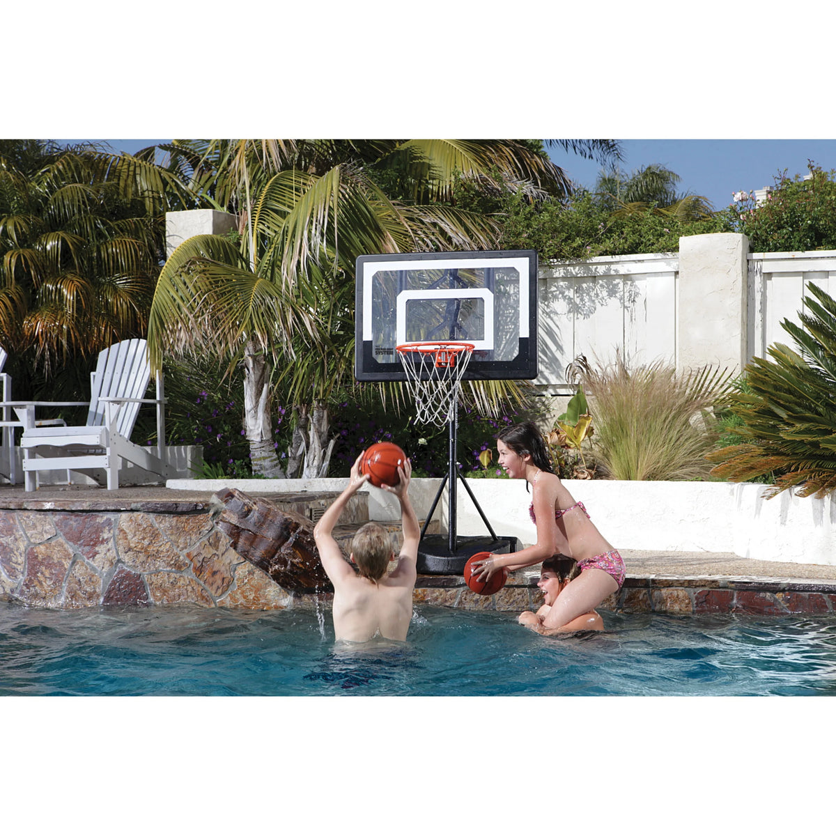 Portable Basketball Hoop with Adjustable Height 3.5 to 7 Ft U3701