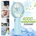 4 Speeds Mini Handheld Fan USB Rechargeable Q6259