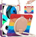 iPad Case with Rotatable Stand Shoulder Strap Pencil Holder Shockproof Silicone E40267