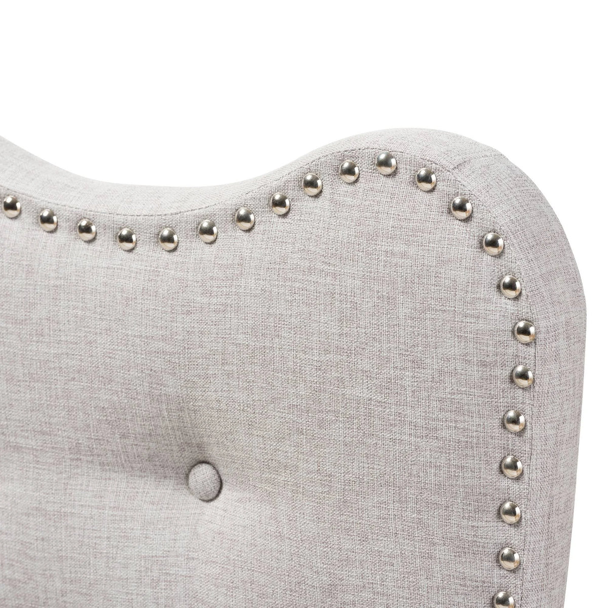 Greyish Beige Fabric Twin Headboard A22674