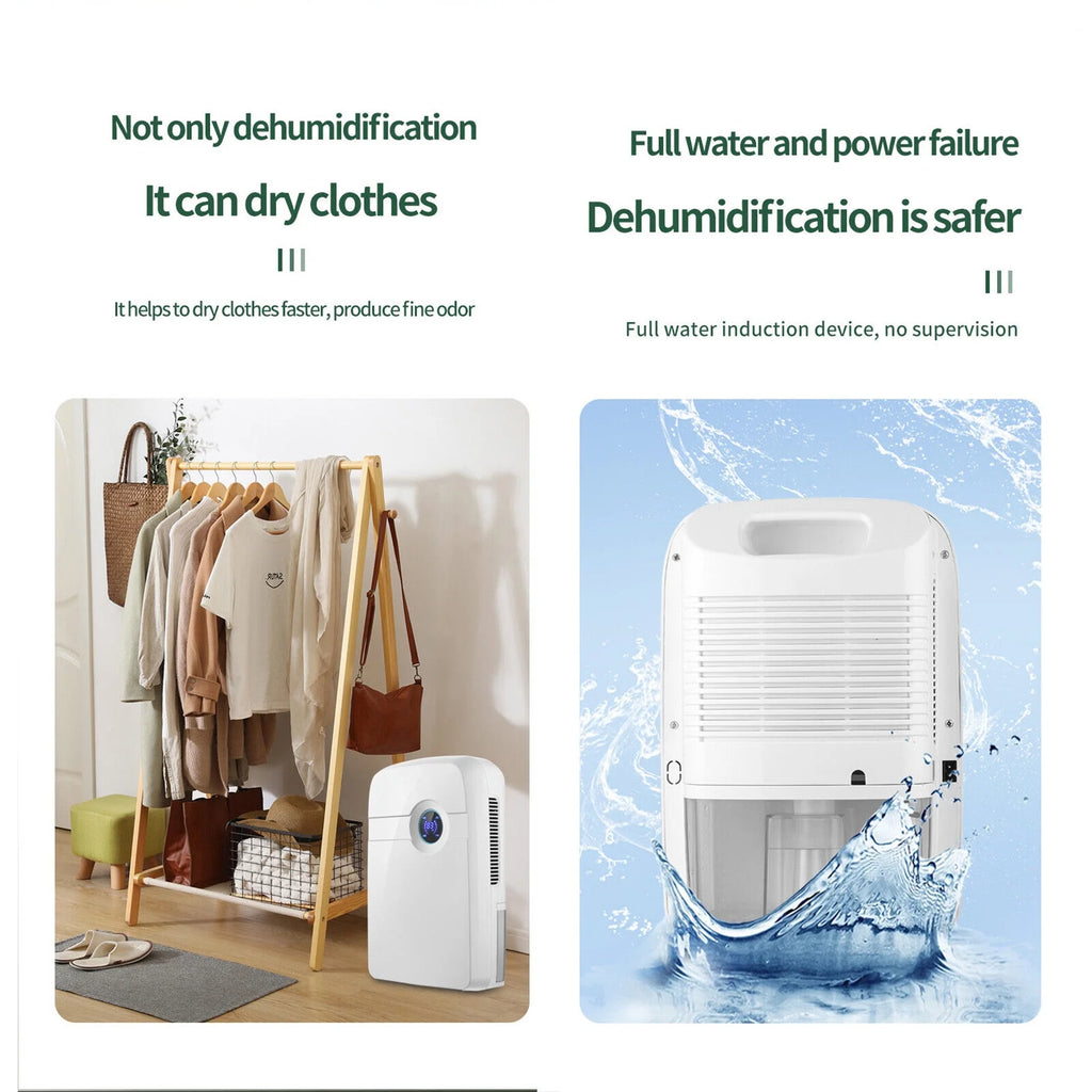 2.5L Water Tank Dehumidifier with Drain Hose O4765