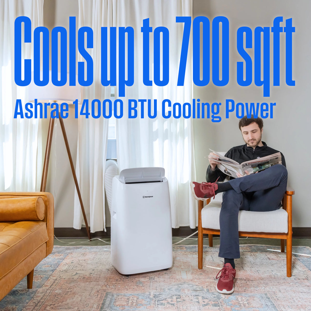 14,000 BTU Portable Air Conditioner with Heat & Dehumidifier M4477