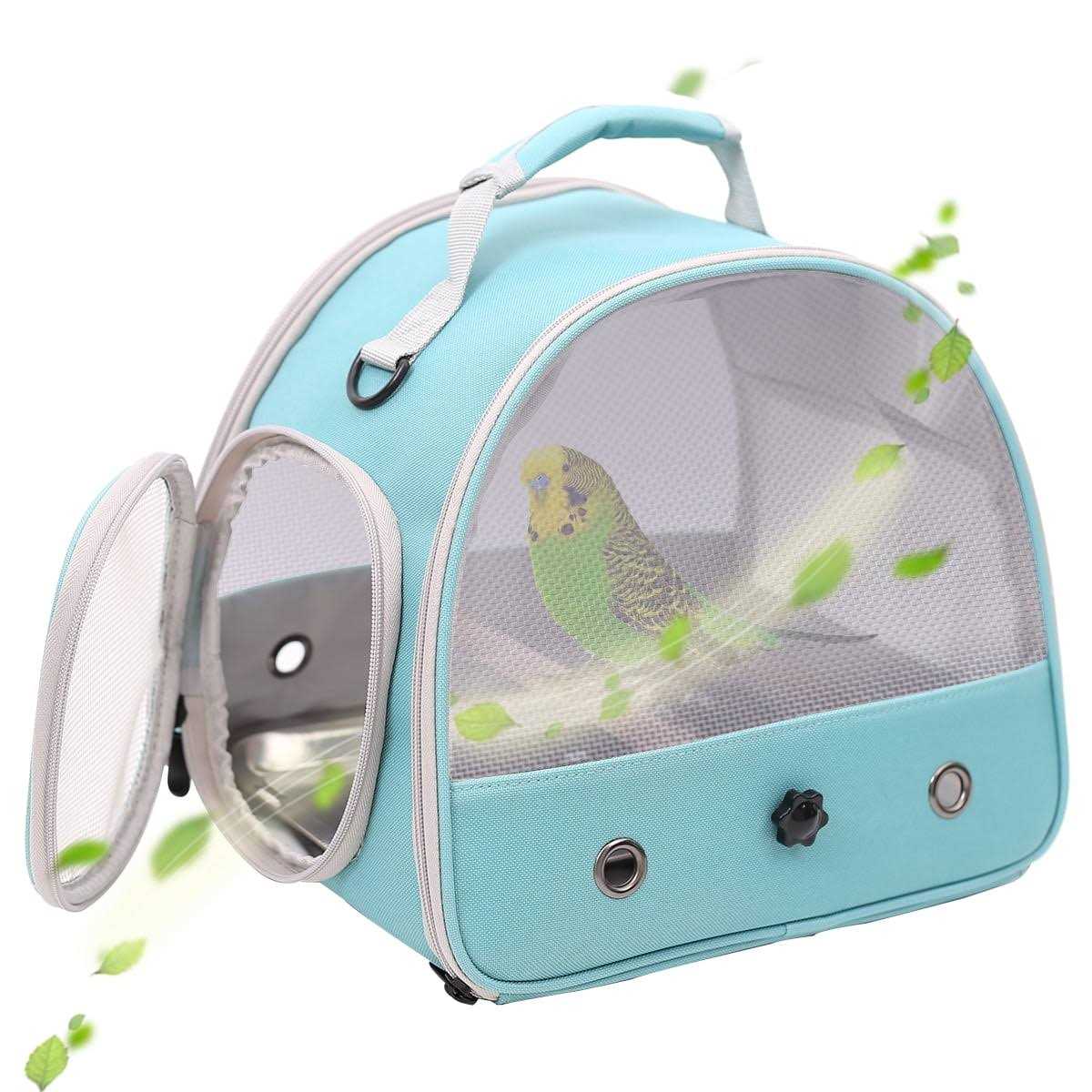 Small Bird Cage with Standing Perch and Stainless Steel Tray E68466