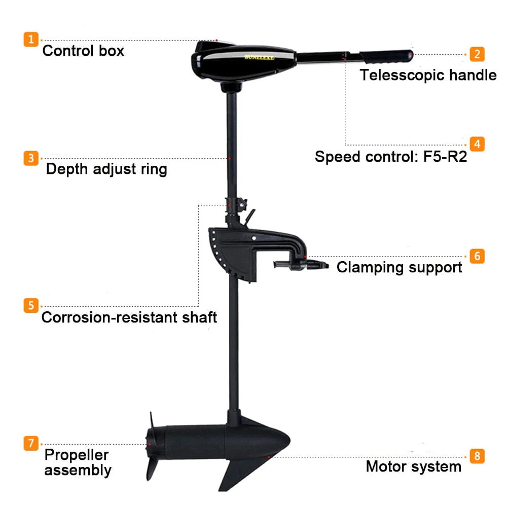 12V 58LBS Thrust Electric Trolling Motor M935