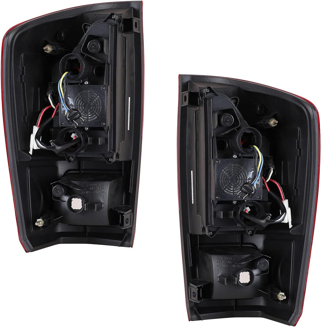 Black Housing Red Lens LED Tail Lights for Toyota Tacoma P332339