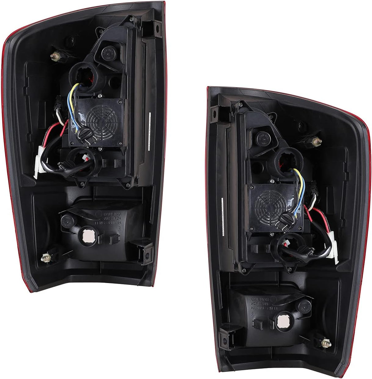 Black Housing Red Lens LED Tail Lights for Toyota Tacoma P332339