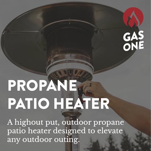 50,000 BTU Propane Outdoor Patio Heater with Wheels D470