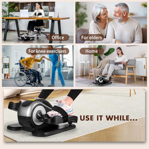 Under Desk Electric Elliptical Machine with Remote S8181