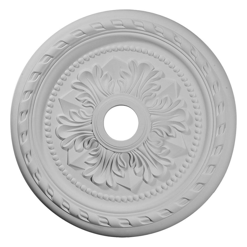 23 5/8x22OD x 3 5/8x22ID x 1 5/8x22P Hand-Painted Polished Copper Ceiling Medallion W394