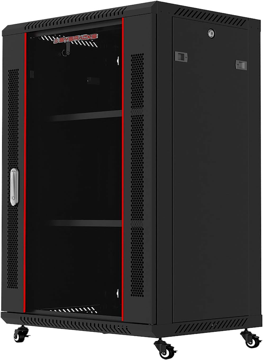 Locking Wall Mount Server Rack Cabinet 18U 24-Inch Deep S30242