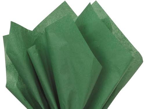 Solid Holiday Green Tissue Paper 15 x 20 Sheet Half Ream J392231