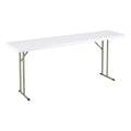 White 6 ft Heavy Duty Portable Plastic Folding Table Y296470