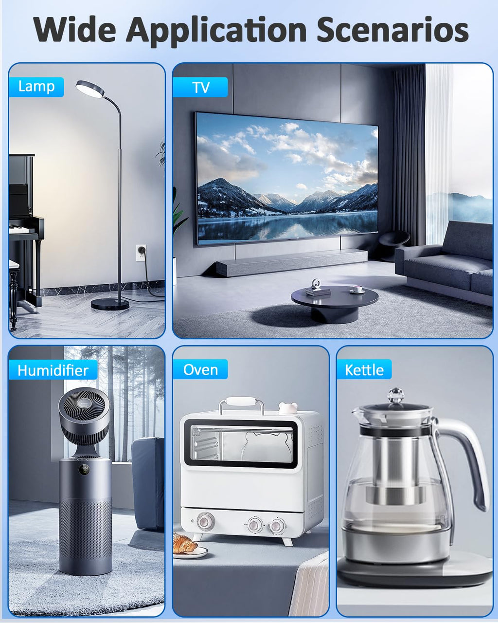 Black Wireless Remote Control Electrical Outlet Switch, 15A/1500W L739