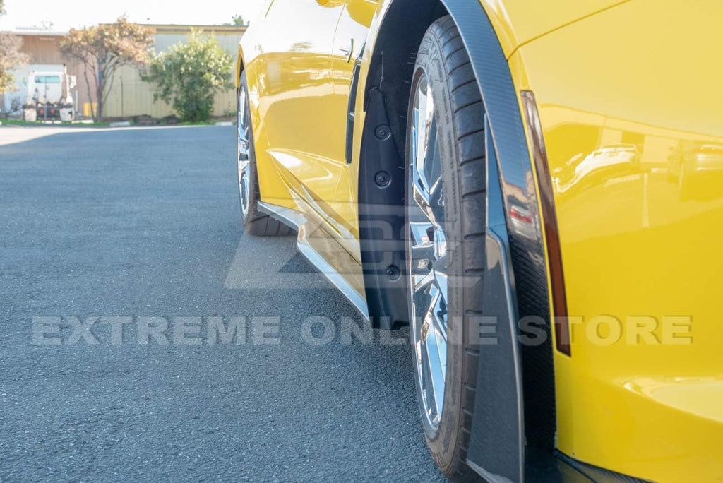Black Front Side Splash Guards Mud Flap Pair Pack of 2 R975