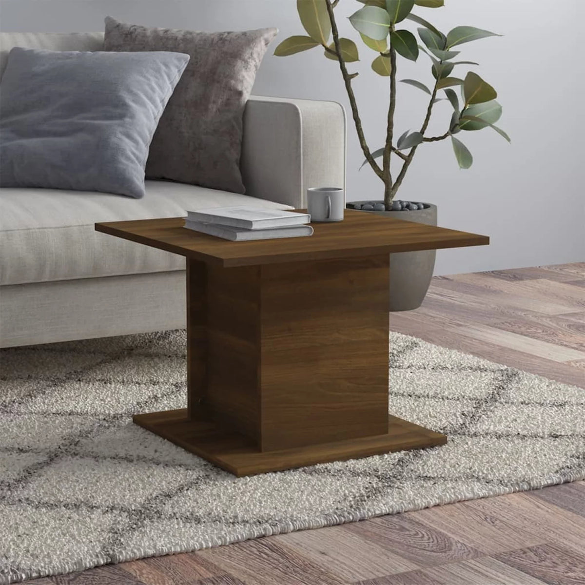 Brown Oak Engineered Wood Coffee Table P39464
