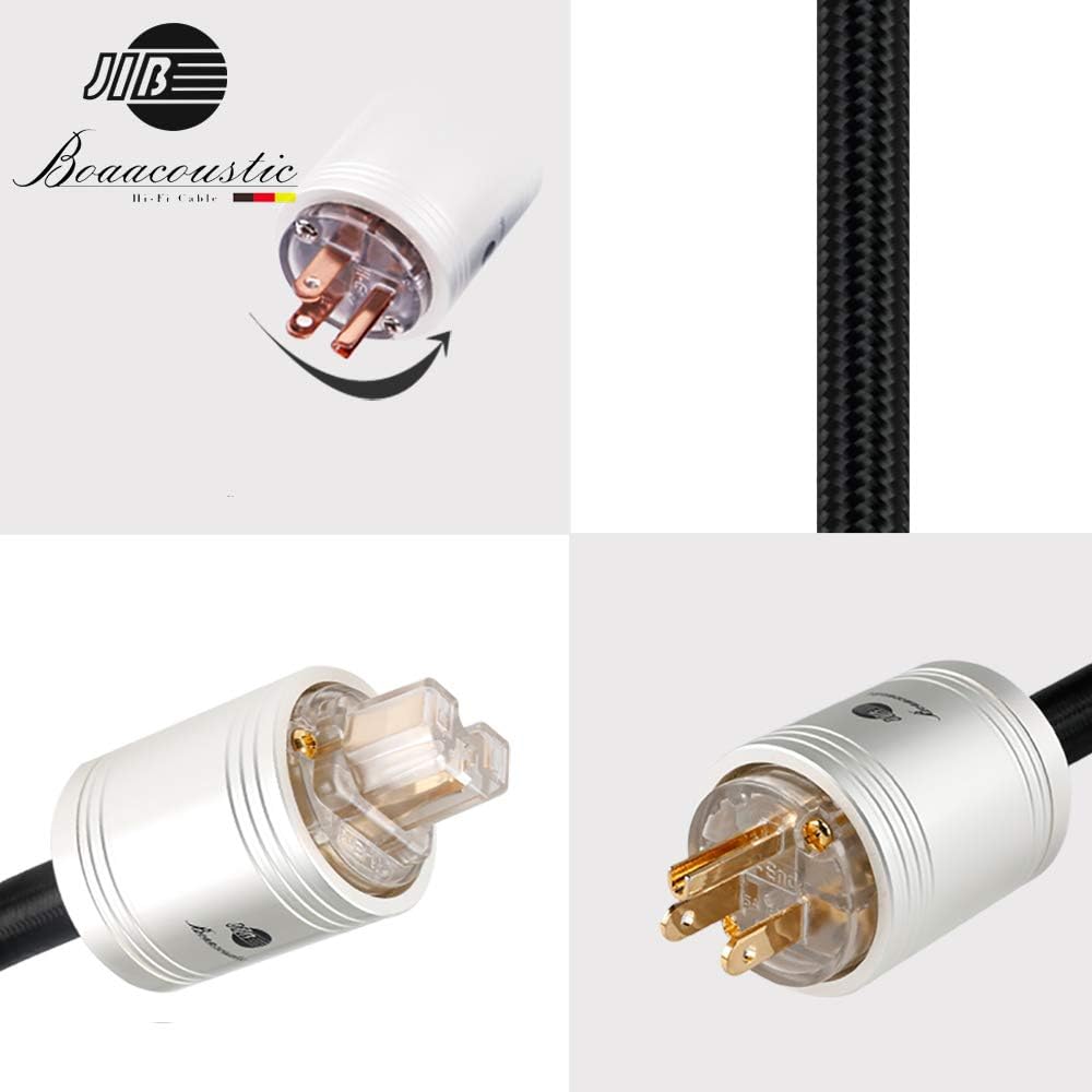 4N OFC HiFi Power Cord, Male to Female Power Cable, US Plug, 3.2ft K61417