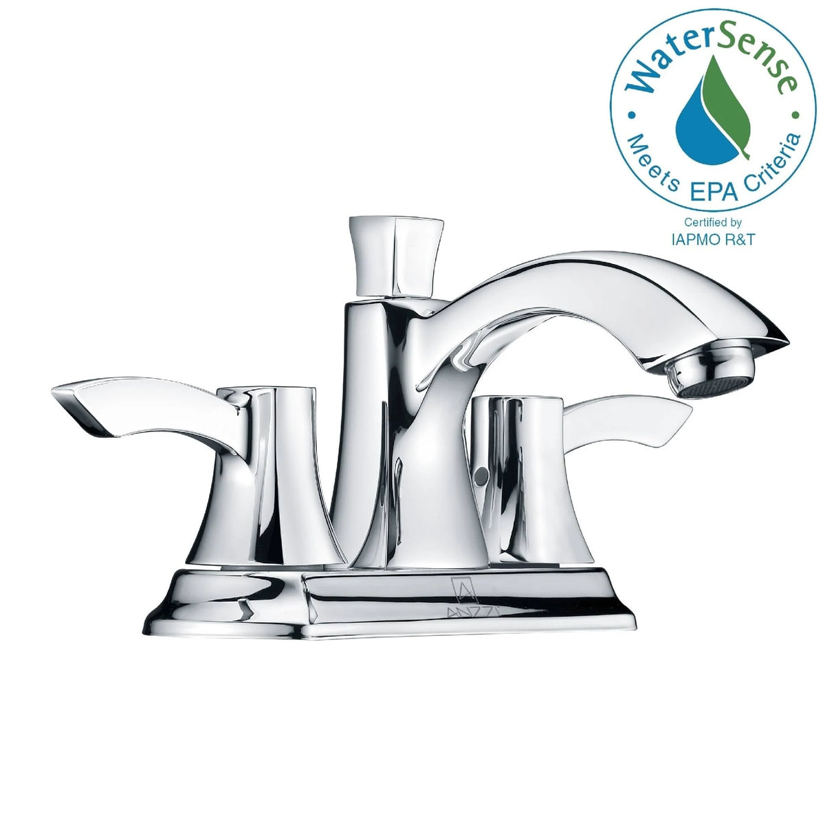 Polished Chrome 2-Handle Bathroom Sink Faucet N815