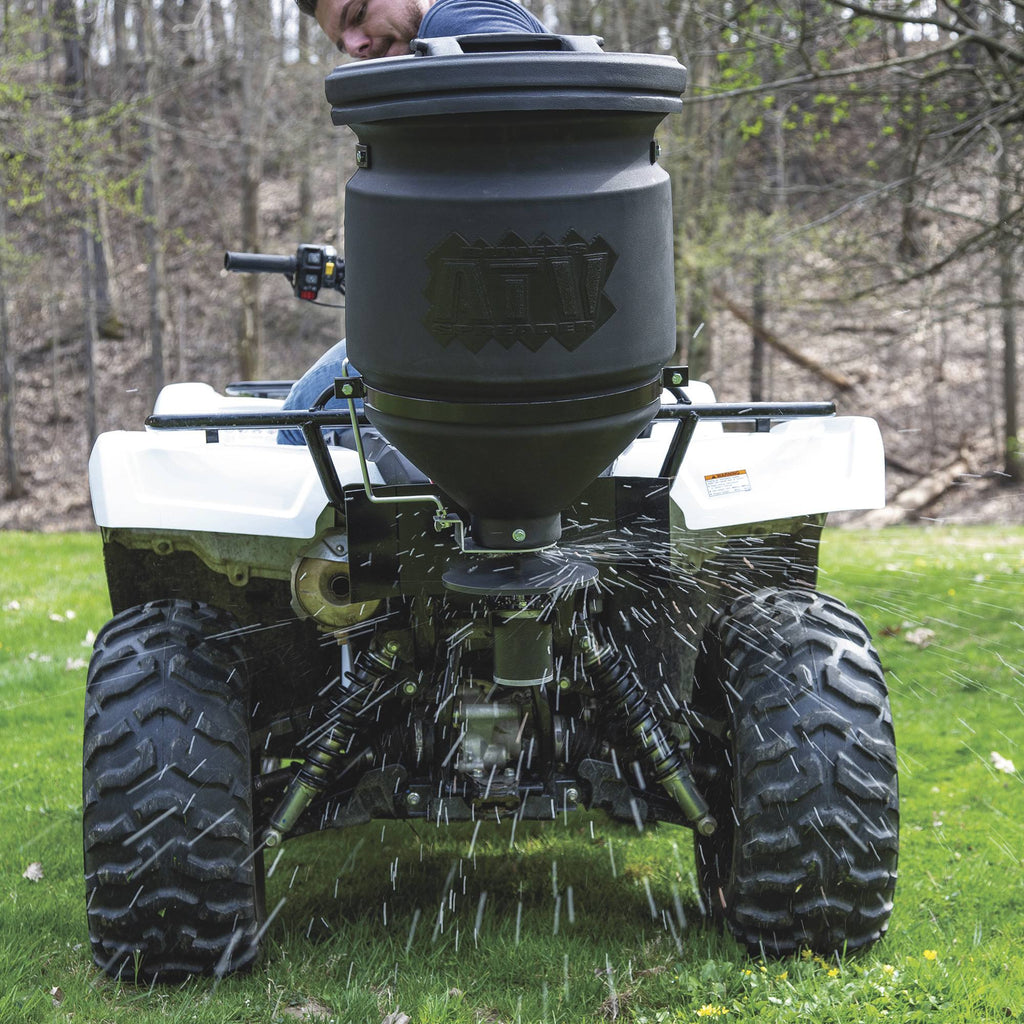 15-Gallon ATV Broadcast Spreader with Rain Cover P345