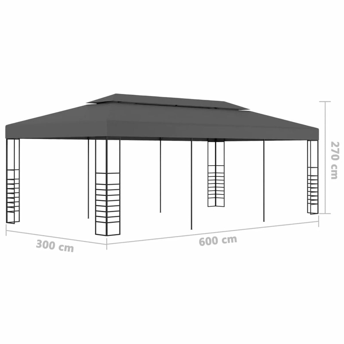 Anthracite Marquee Gazebo H956