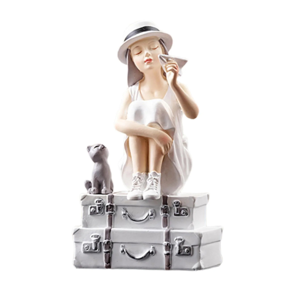 Girl Figurine Statue Sculpture Desktop Ornament F43134