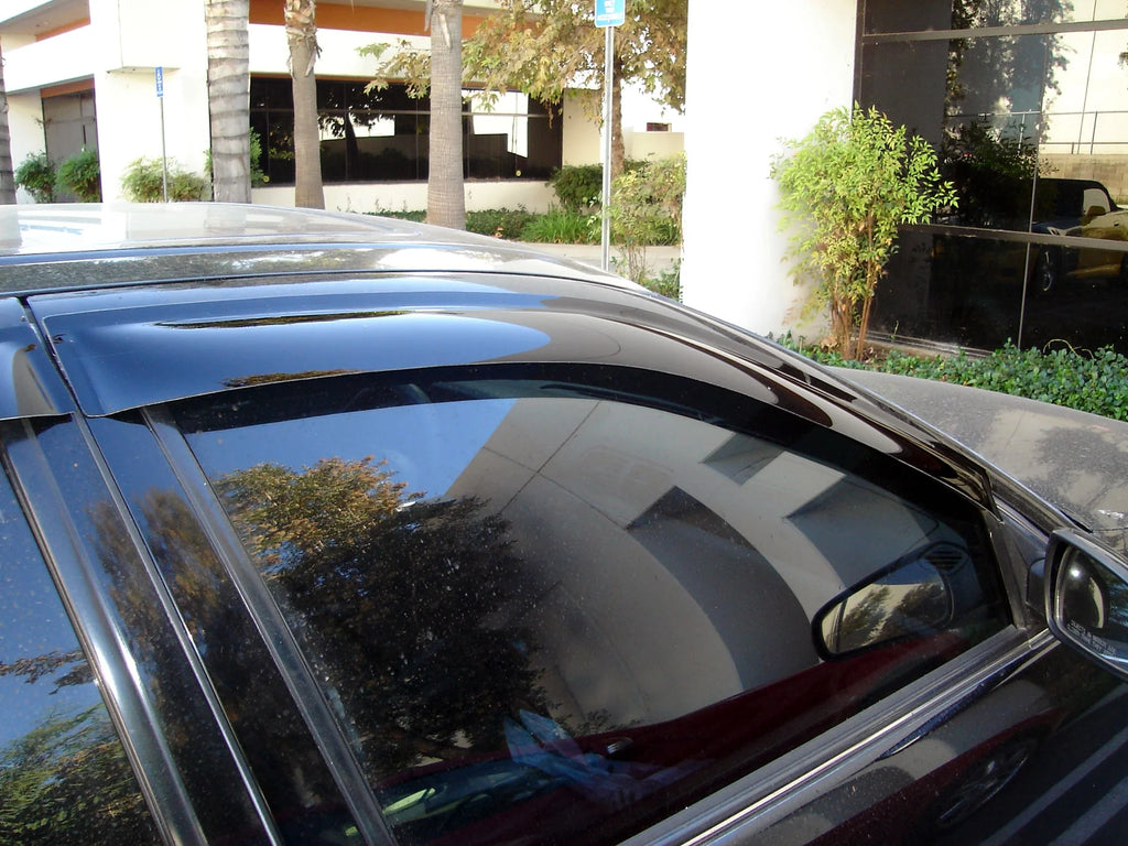 4 Pcs Dark Smoke Window Visor Deflector Rain Guard Q7821
