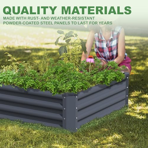 Galvanized Raised Garden Bed 2 Pack W893816