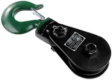 Snatch Block with Hook (3/4 Inch Wire x 10 Inch Sheave) O12180