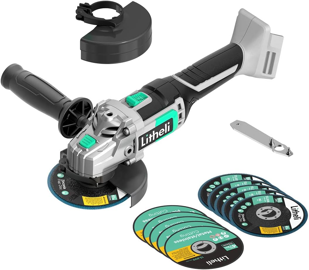 20V Cordless Angle Grinder 4-1/2 Inch with 4.0Ah Battery & Charger, Pack of 2 K834370