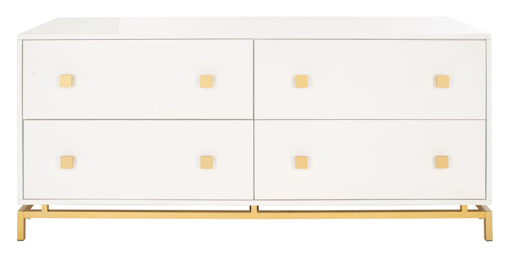 White 4-Drawer Dresser W65300
