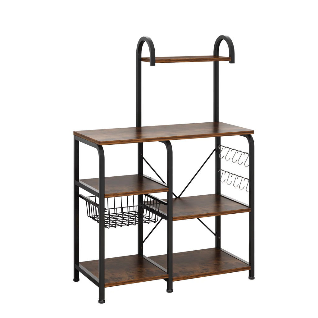 5-Tier Kitchen Bakers Rack with Storage Shelves P48816