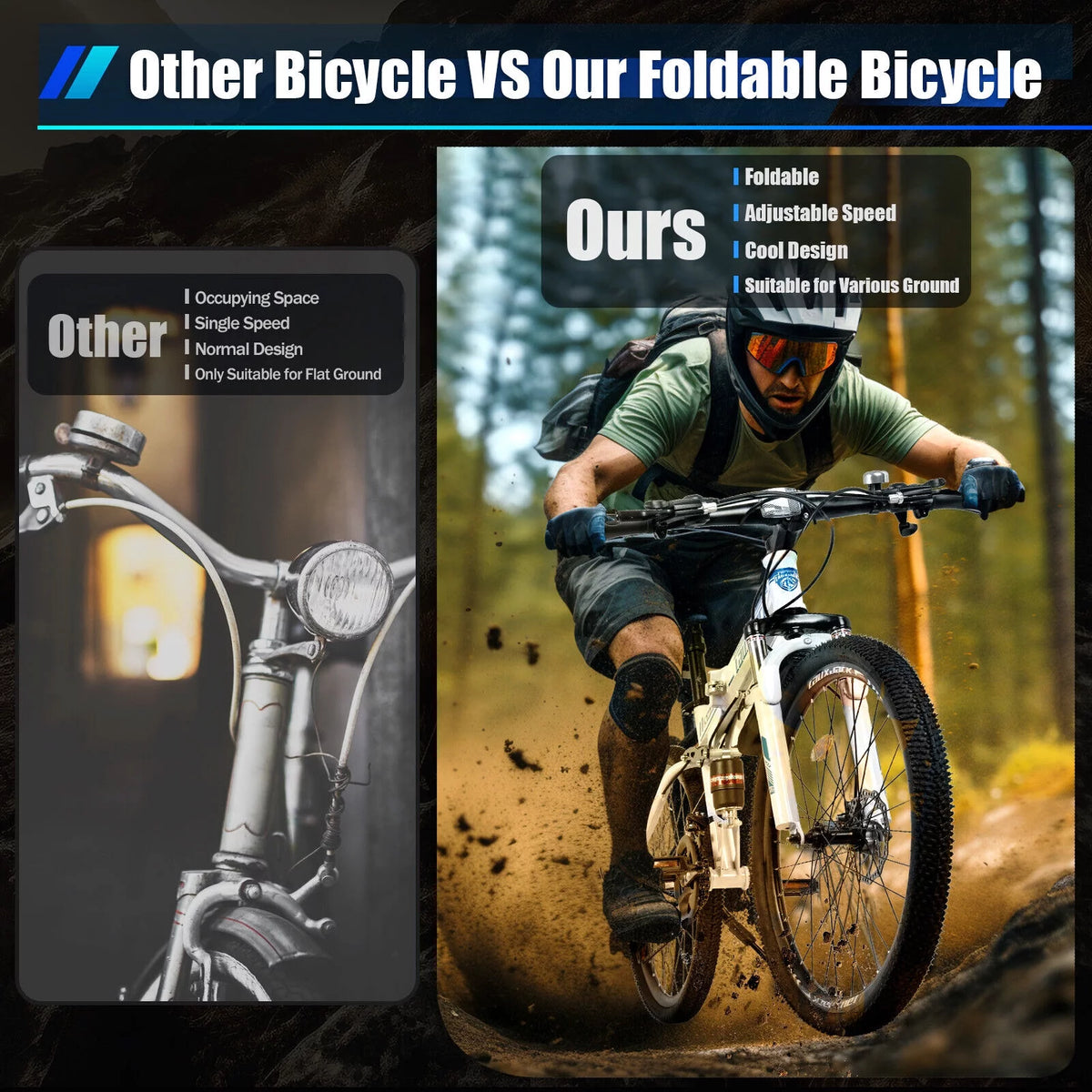 26 21-Speed Folding Mountain Bike W501